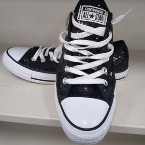 Black sequins Chuck Taylor All Star low Converse